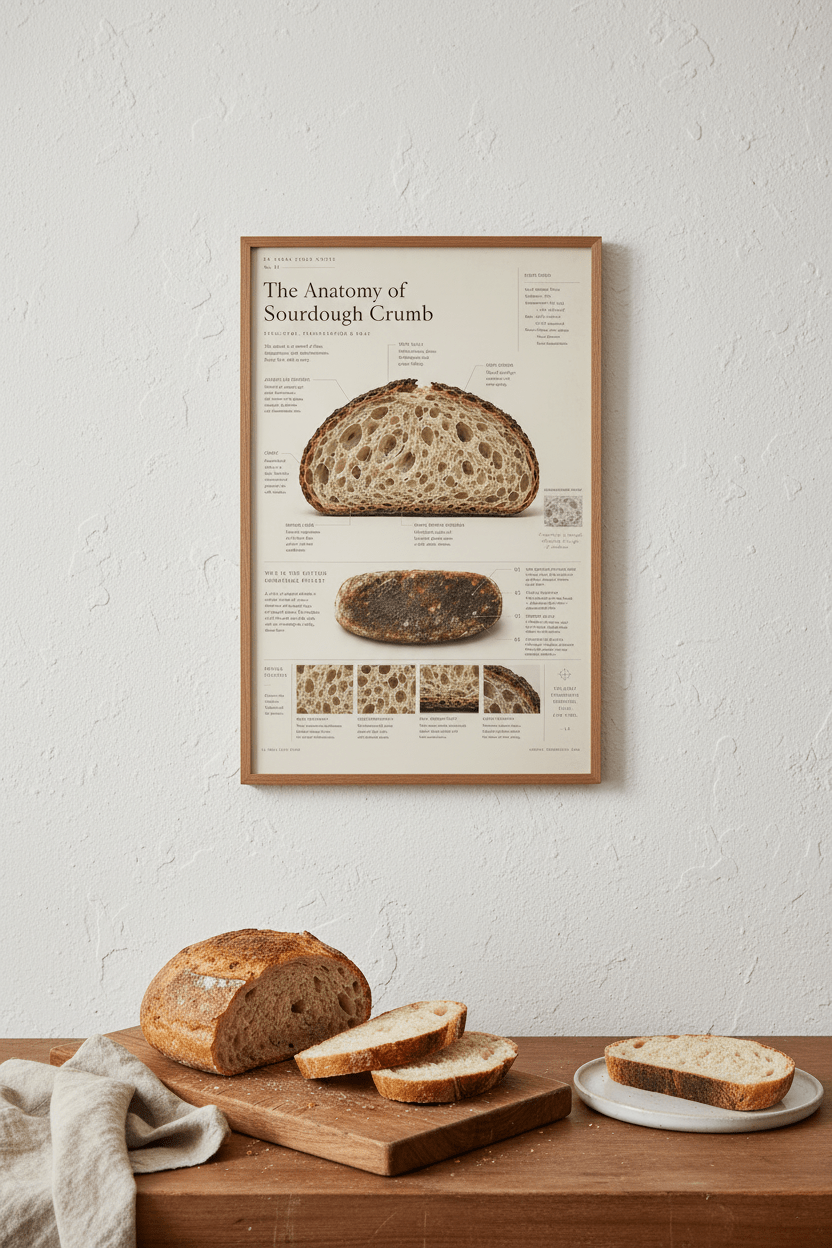 Field Notes Series: No. 01 — The Anatomy of Sourdough Crumb (Heritage Edition) — Matte Print - La Tabla