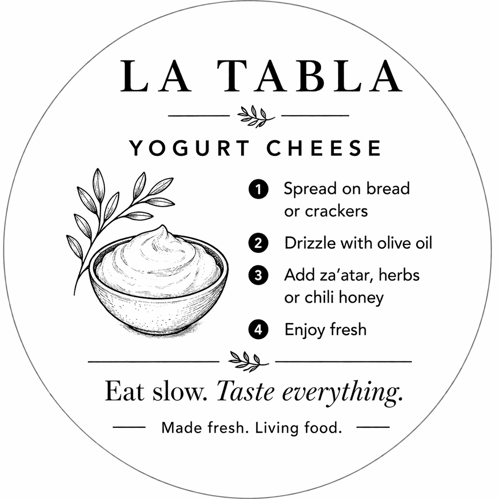 La Tabla Labneh – Yogurt Cheese - La Tabla