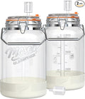 Mason Glassware Sourdough Starter Jars – 2-Pack (3L) - La Tabla Journal